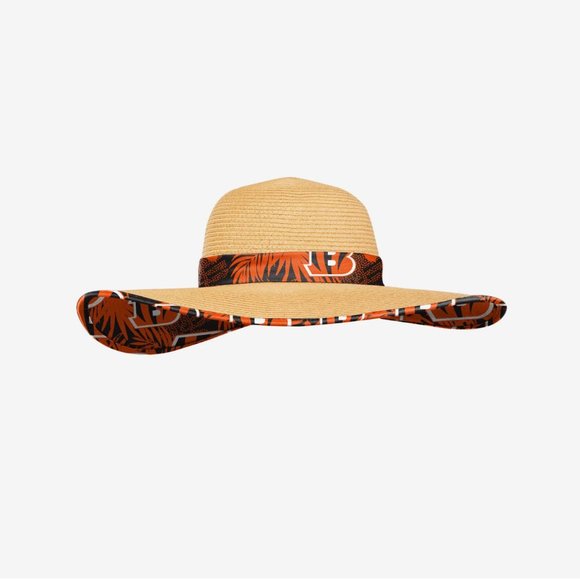 FOCO Accessories - NWT FOCO Cincinnati Bengals Womens Floral Straw Hat
